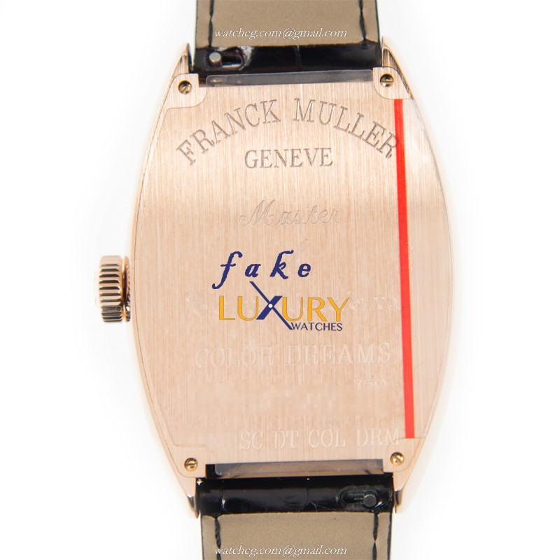 Franck Muller 8880 SC DT COL DRM 5N Cintree Curvex Replica Watch, Automatic, Rose Gold Case, White - Image 3
