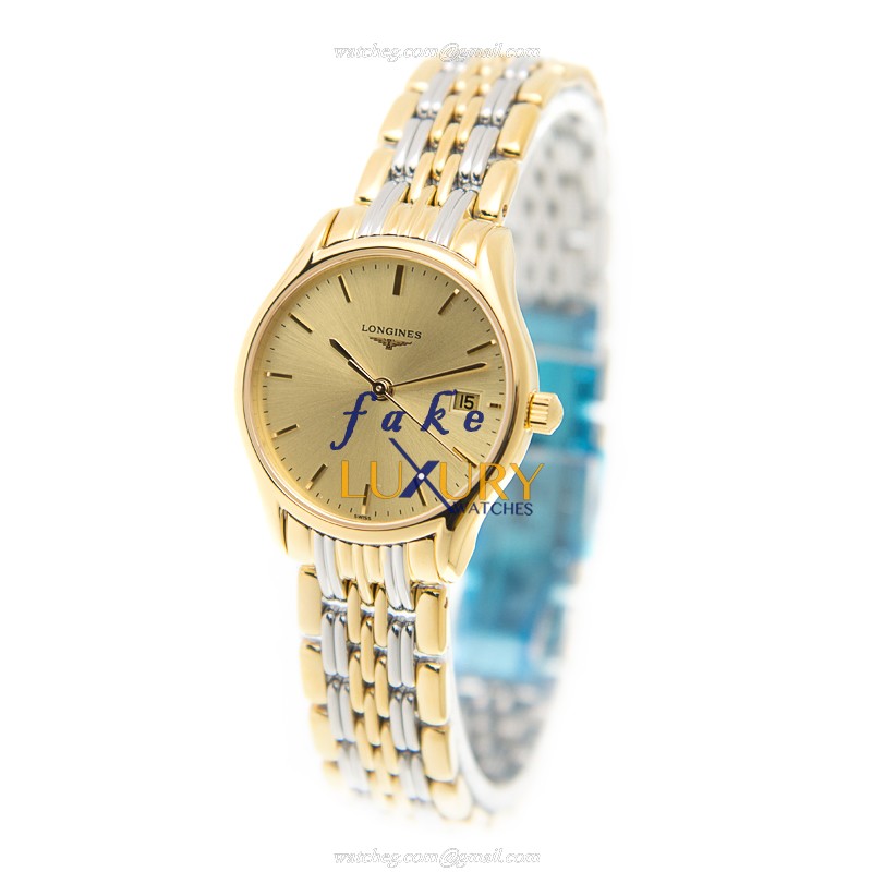 L4.259.2.32.7 - Longines Lyre Replica Watch - Quartz - Gold Dial - Gold-Plated & Steel - Image 3