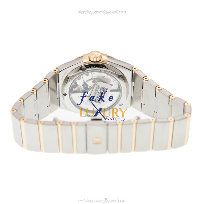 Omega Constellation 123.20.38.21.02.009 Replica Watch, Automatic, Silver White Dial, 18kt Gold & - Image 4