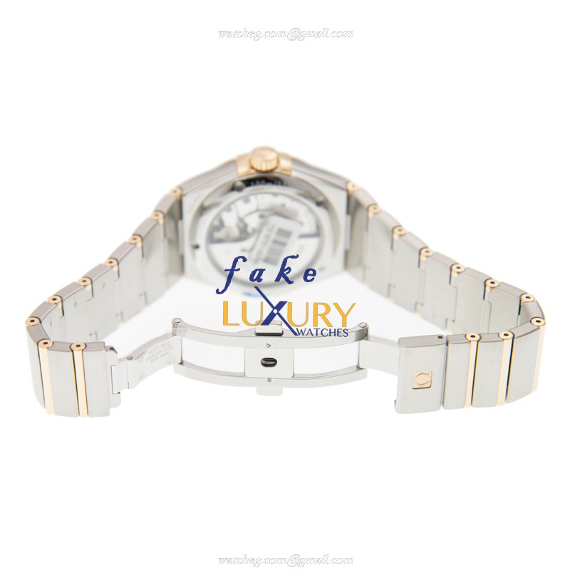 Omega Constellation 123.20.38.21.02.009 Replica Watch, Automatic, Silver White Dial, 18kt Gold & - Image 5