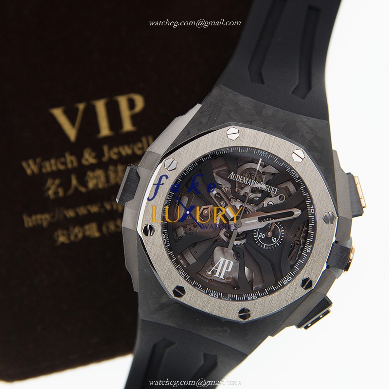 Audemars Piguet 26221FT.OO.D002CA.01 - Manual Wind - Forged Carbon Case - Black Dial - Image 5