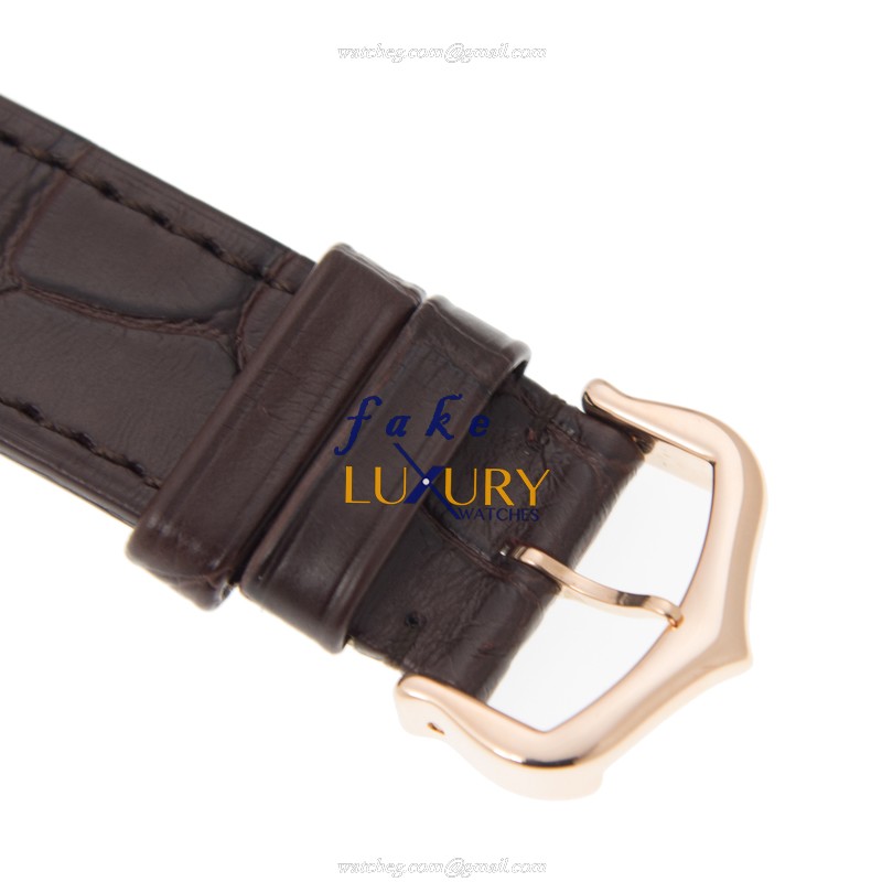 Cartier W5310042 TANK Quartz 18kt Rose Gold Replica Watch - Swiss Movement, Ceramic Bezel - Image 4