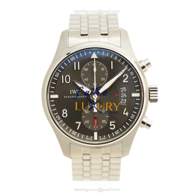 IWC IW387804 Replica Watch, Automatic, Gray Dial, Steel Case, 43mm, Folding Clasp - Image 2