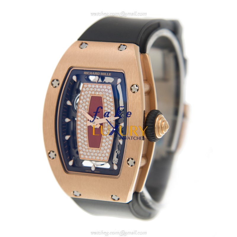 Richard Mille RM07-RG-DIA-RED Automatic 18kt Rose Gold Red Dial Rubber | Replica Watch - Image 3
