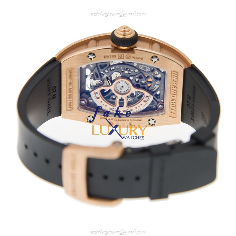 Richard Mille RM07-RG-DIA-RED Automatic 18kt Rose Gold Red Dial Rubber | Replica Watch - Image 4