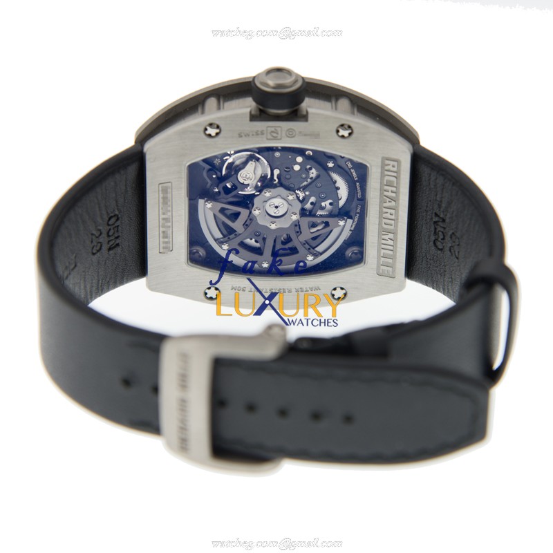 RM23-TI-MED - Richard Mille Replica Watch Automatic Titanium Diamond Silver Dial - Image 4
