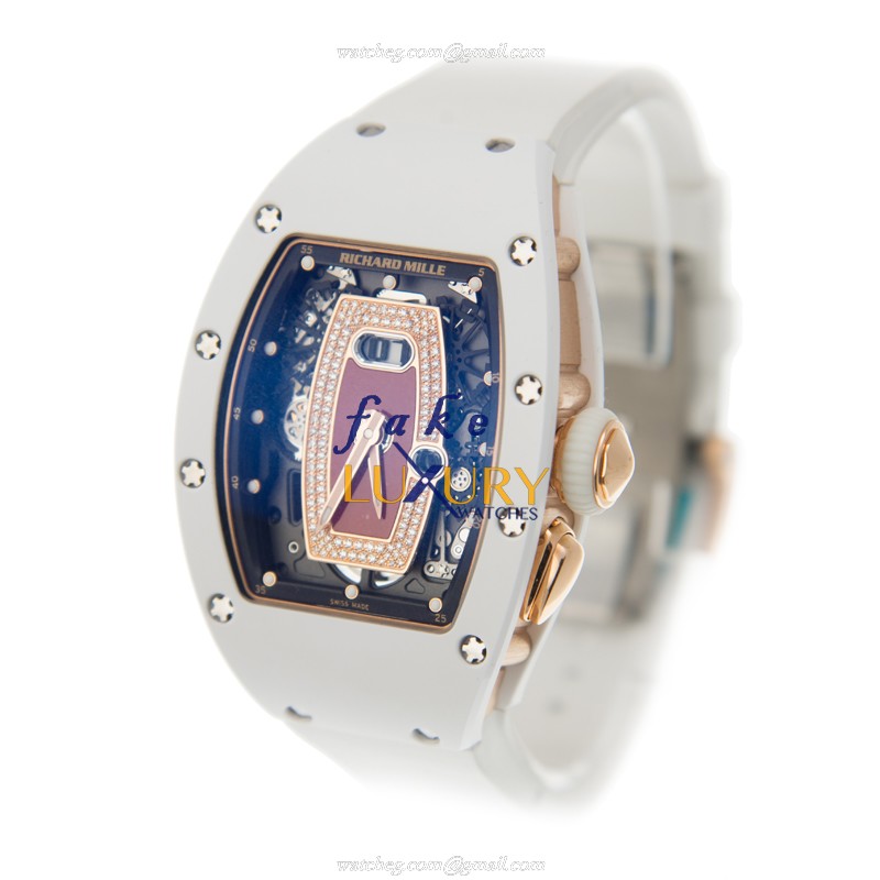 Richard Mille RM37 Ceramic Jasper Diamond Red Dial Automatic Watch, RM37 CERAMIC JASPER DIAMOND RED - Image 3
