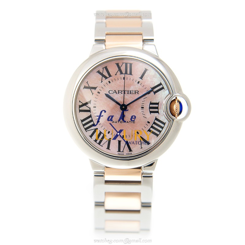 Cartier W2BB0011 Ballon Bleu Pink Dial - Replica Watch - Automatic - Steel Case - Sapphire Crystal - Image 2