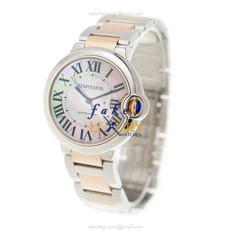 Cartier W2BB0011 Ballon Bleu Pink Dial - Replica Watch - Automatic - Steel Case - Sapphire Crystal - Image 3
