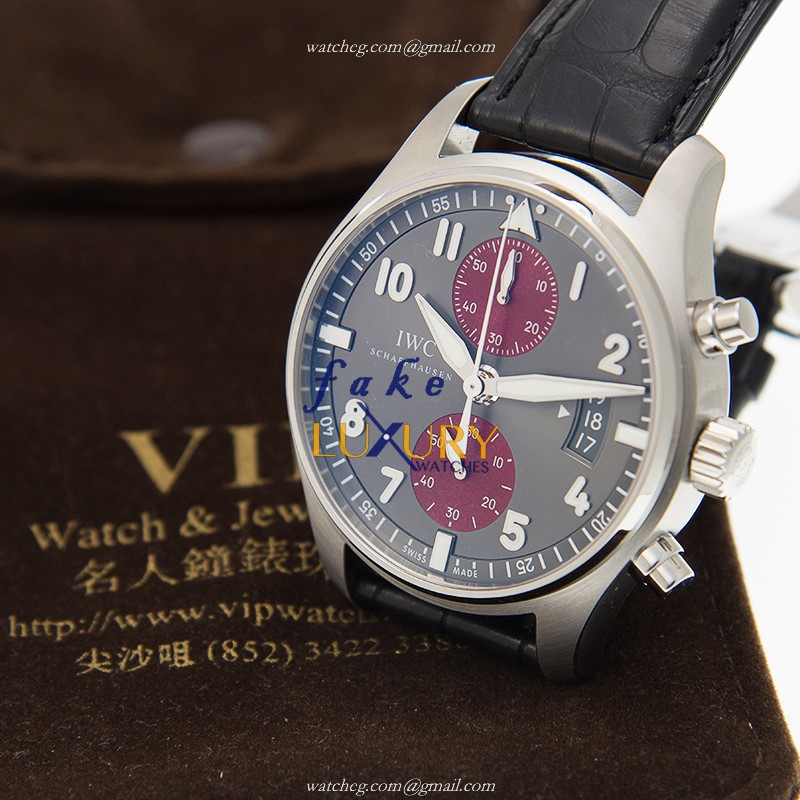 IWC IW387810 Pilots Replica Watch, Automatic Gray Dial, Stainless Steel Case - Image 5