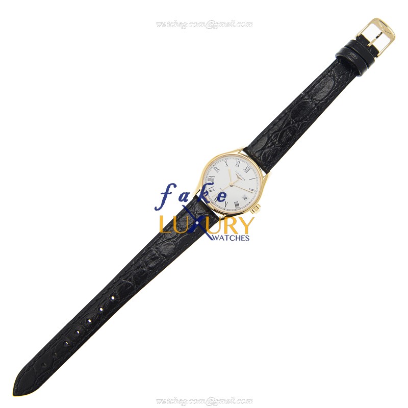 - L4.360.2.11.2 LONGINES LYRE Automatic Gold-Plated & Stainless Steel Replica Watch - White - Image 2