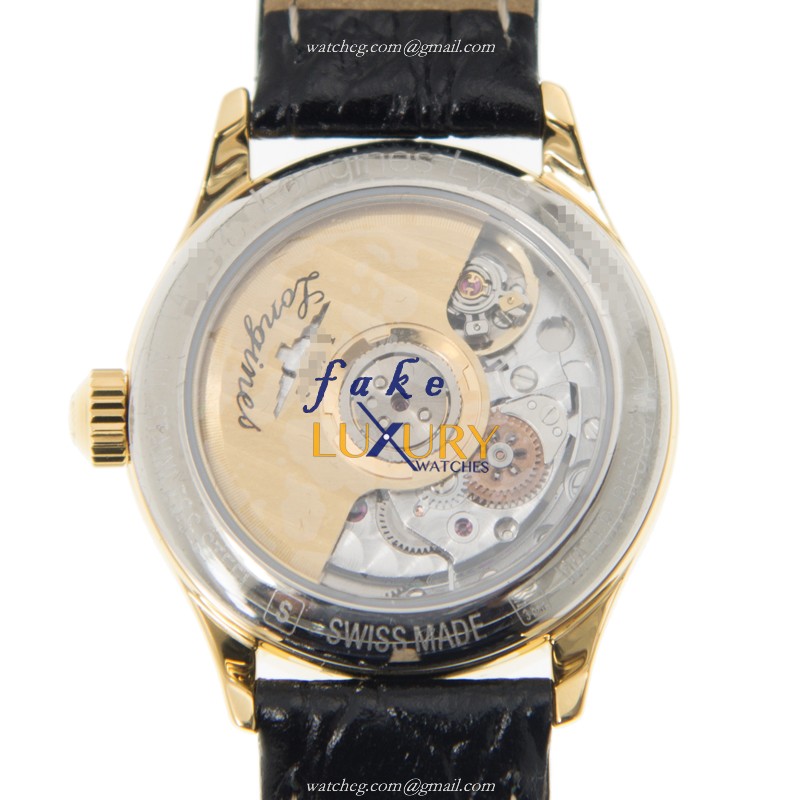 - L4.360.2.11.2 LONGINES LYRE Automatic Gold-Plated & Stainless Steel Replica Watch - White - Image 3