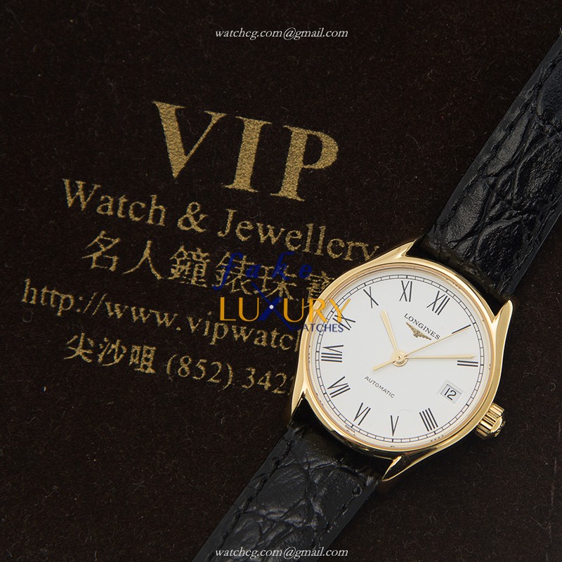 - L4.360.2.11.2 LONGINES LYRE Automatic Gold-Plated & Stainless Steel Replica Watch - White - Image 5
