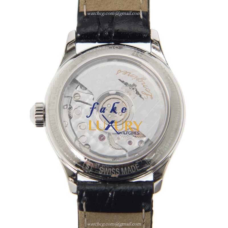 Longines Lyre Replica Watch L4.360.4.11.2 Automatic White Dial Stainless Steel Case Alligator Strap - Image 3