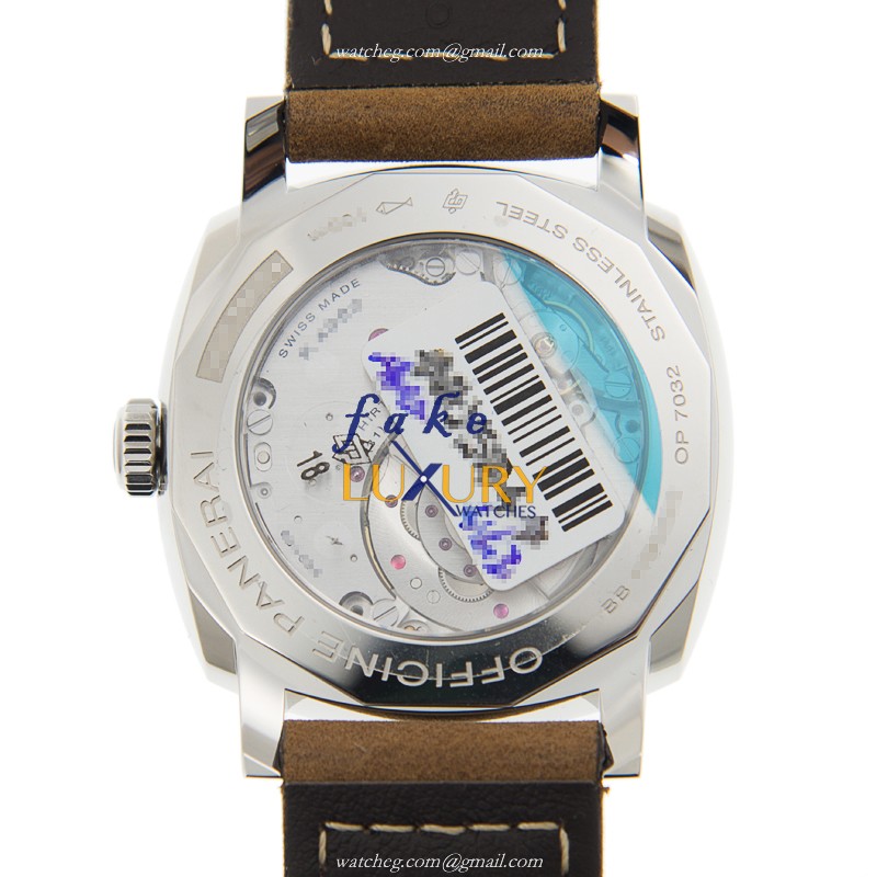 Panerai PAM00658 | Automatic | Steel Case | Black Dial | Brown Cowhide Strap | Replica Watch - Image 3