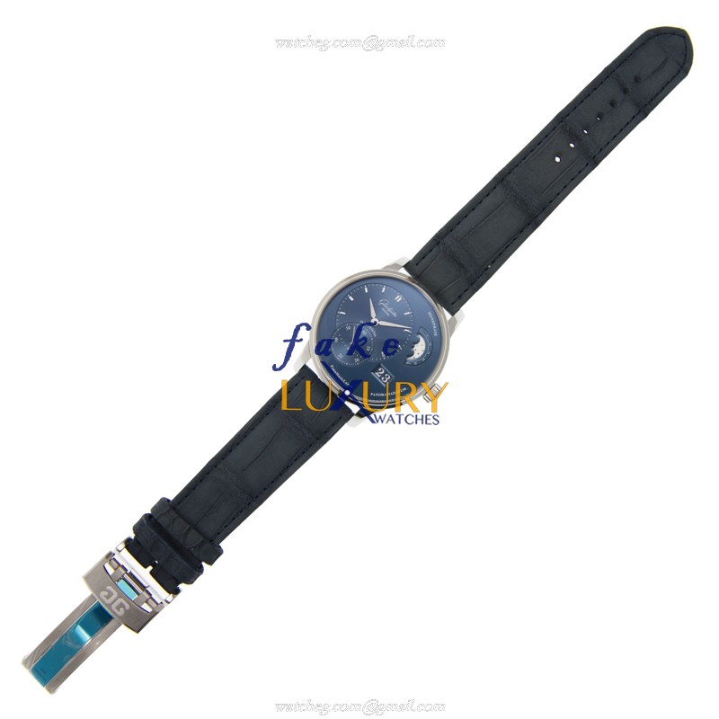 Glashutte 1-90-02-46-32-30 PANO Replica Watch, Automatic Movement, Blue Dial, Steel Case - Image 2