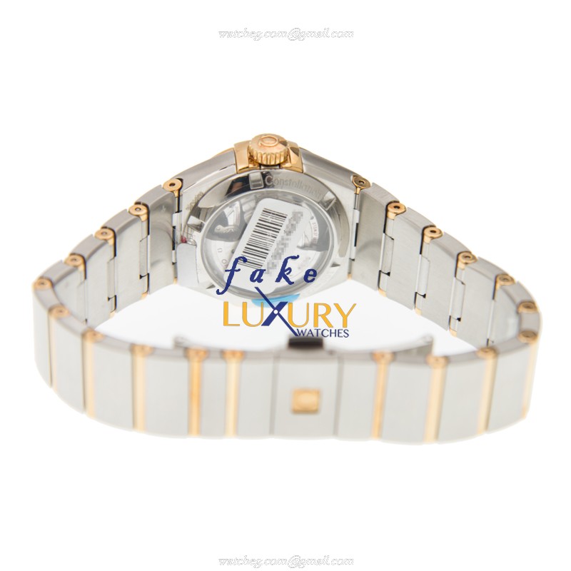 Omega Constellation 123.25.27.20.55.004 Replica Watch, Automatic, White Mother of Pearl Dial, 18kt - Image 4
