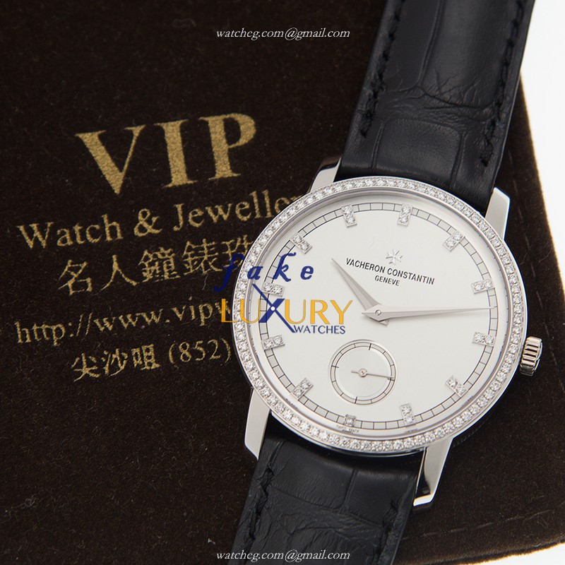 Vacheron Constantin 82572/000G-9605 Traditionnelle Replica Watch, Automatic, White Gold & Diamond - Image 5