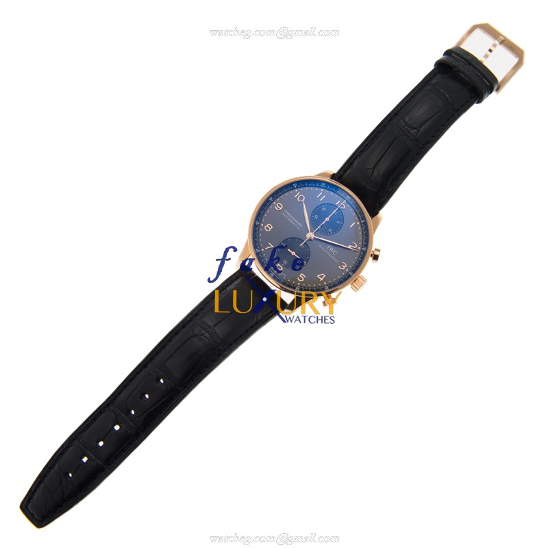 IWC Portuguese Automatic 18kt Rose Gold IW371482 Dark Grey Dial Replica Watch - Image 2