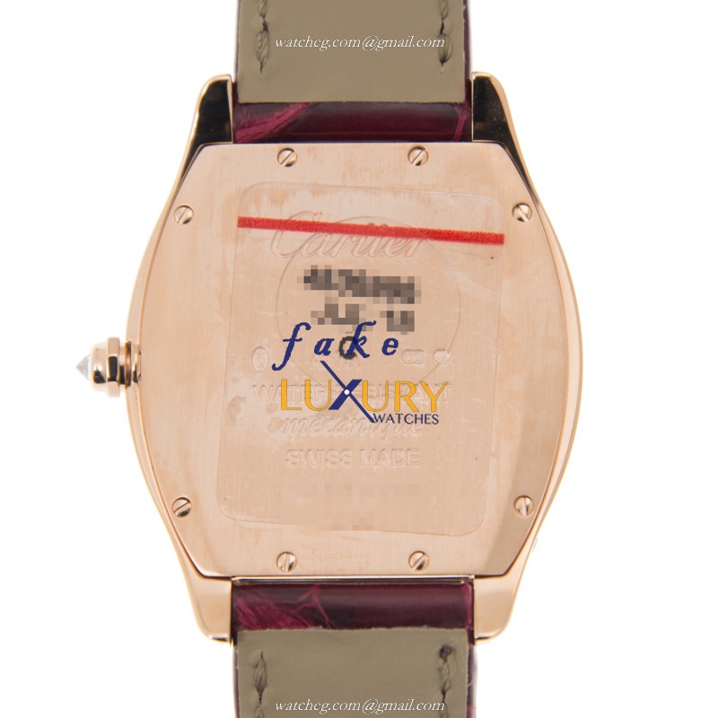 Cartier WA501008 TORTUE Manual Wind 31mm 18kt Rose Gold & Diamond Bezel Replica Watch - Image 3