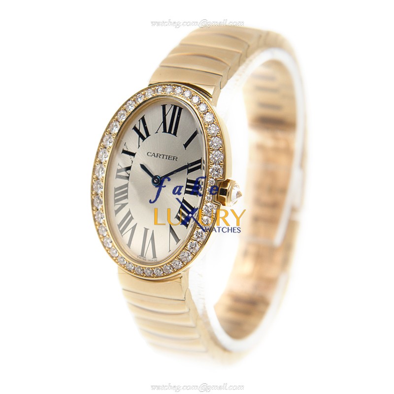 -15202ST.OO.1240ST.01 - Cartier WB520019 BAIGNOIRE Quartz 18kt Gold & Diamond Replica Watch - Image 3