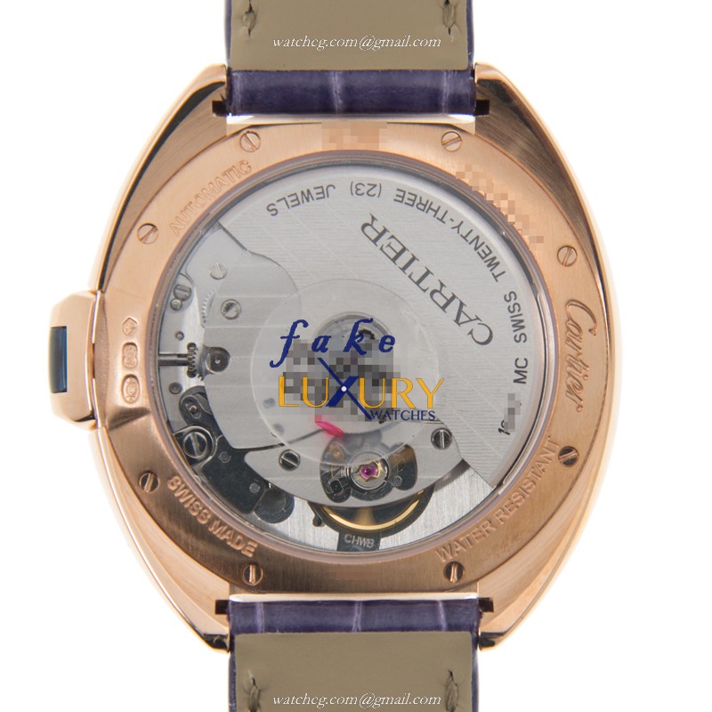 Cartier WJCL0032 Automatic 18kt Rose Gold Replica Watch, Ceramic Bezel, Swiss Movement - Image 3