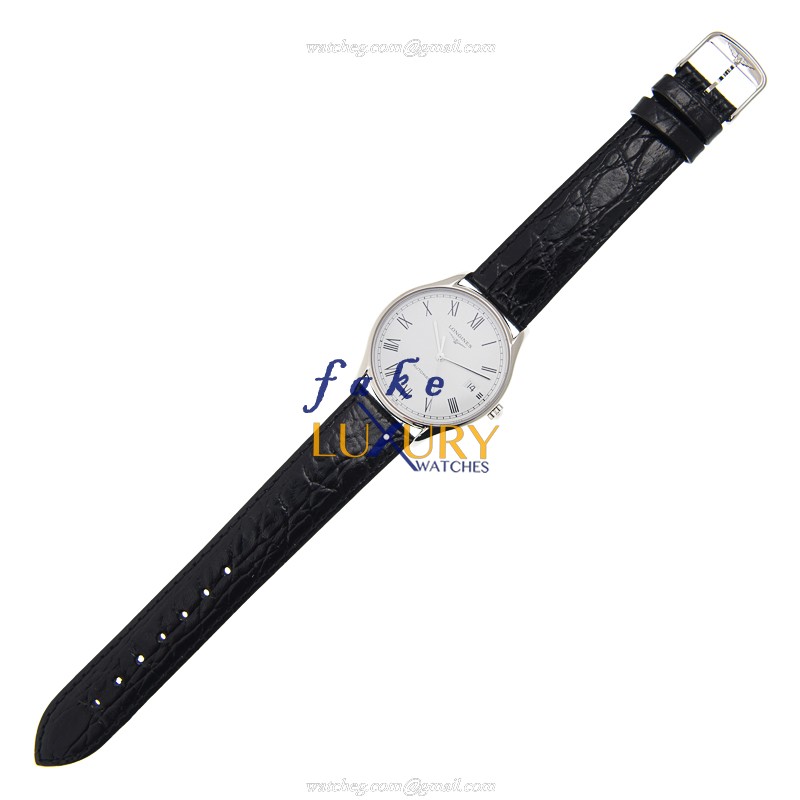 Longines Lyre L4.860.4.11.2 Replica Watch Automatic White Dial Stainless Steel Black Alligator Strap - Image 2
