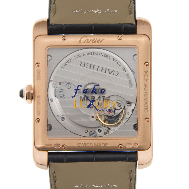 Cartier WGTA0014 Automatic 18kt Rose Gold Replica Watch, Case: Steel, Dial: Silver - Image 3
