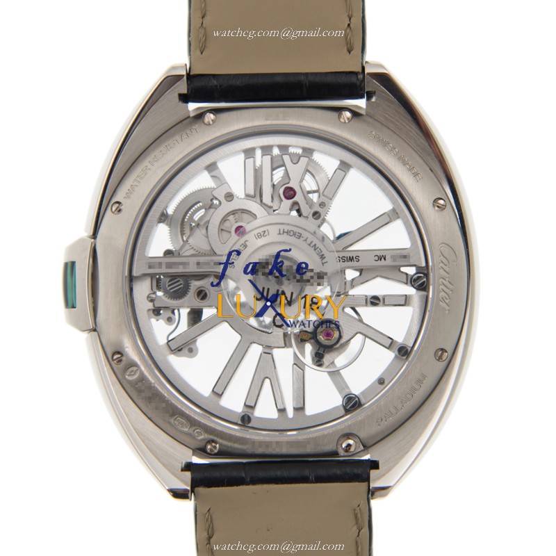 Cartier WHCL0008 CLe DE CARTIER Automatic 18kt White Gold - Ceramic Bezel - Swiss Movement - Image 3