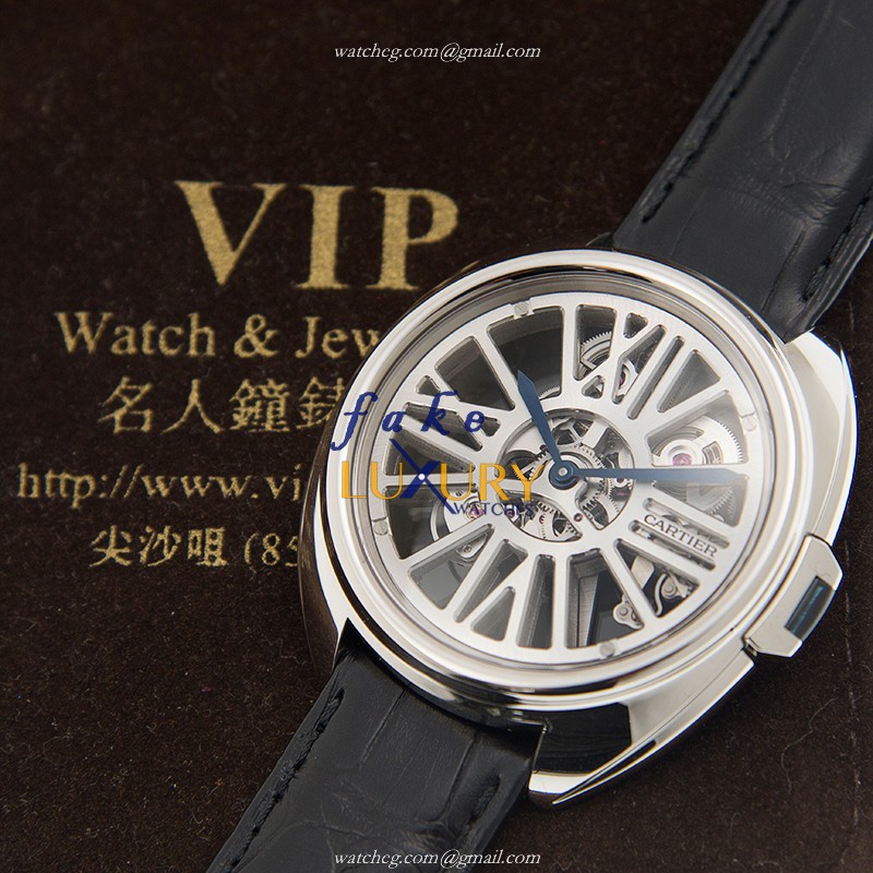 Cartier WHCL0008 CLe DE CARTIER Automatic 18kt White Gold - Ceramic Bezel - Swiss Movement - Image 5