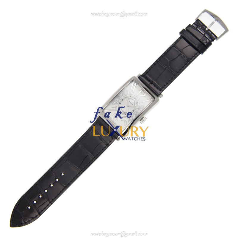 Franck Muller 1002 QZ REL AC Long Island Replica Watch, Quartz Movement, Silver Dial, Steel Case - Image 2