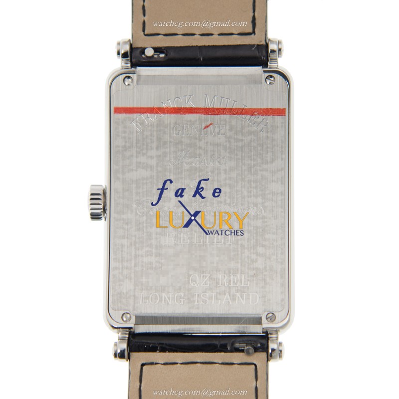 Franck Muller 1002 QZ REL AC Long Island Replica Watch, Quartz Movement, Silver Dial, Steel Case - Image 3