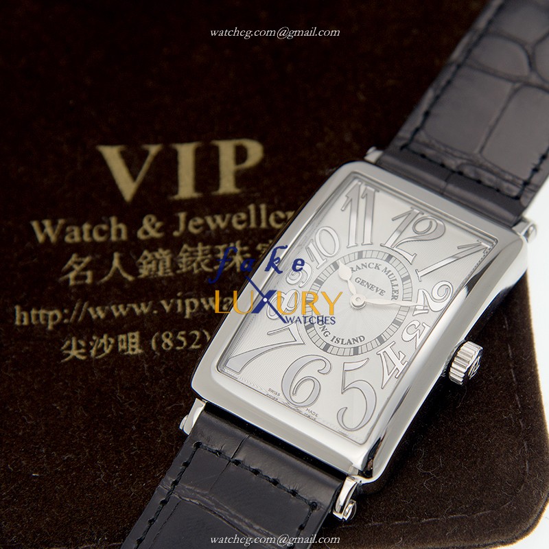 Franck Muller 1002 QZ REL AC Long Island Replica Watch, Quartz Movement, Silver Dial, Steel Case - Image 5