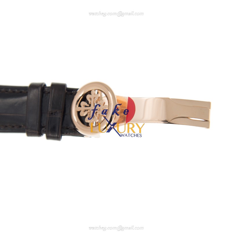 Patek Philippe 5327R-001 Grand Complications Replica Watch, 39mm 18kt Rose Gold, Beige Dial, Black - Image 4