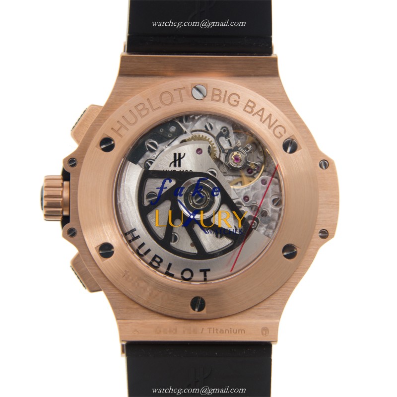 Hublot Big Bang 301.PM.1780.RX Replica Watch, Automatic Movement, Black Dial, Rose Gold & Titanium - Image 3