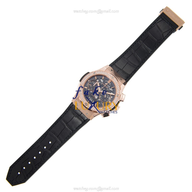 Hublot 525.OX.0180.LR.1104 CLASSIC FUSION Automatic 18kt Rose Gold & Diamonds  Replica Watches - Image 2