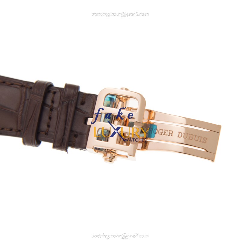 Roger Dubuis DBHO0568 Hommage Replica Watch, Manual Wind, 18kt Rose Gold, Gold Dial - Image 4