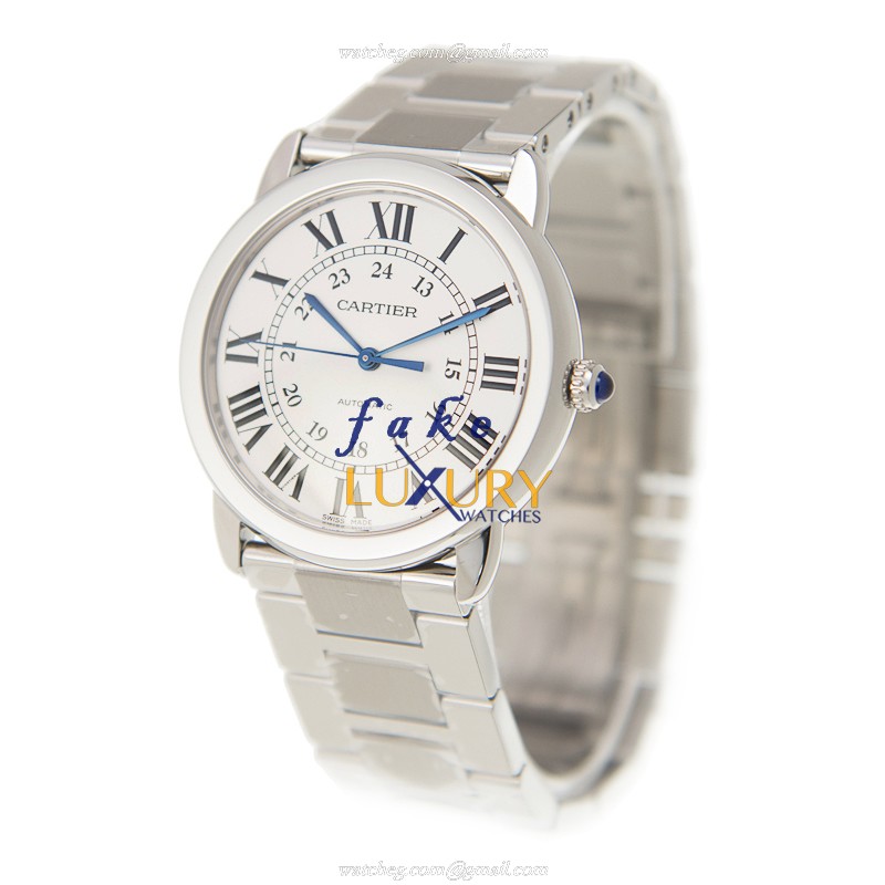 Cartier WSRN0012 Ronde Solo de Cartier Replica Watch, Automatic Movement, White Dial, Stainless - Image 3
