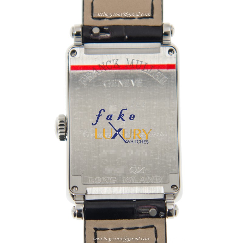 Franck Muller 902 QZ AC LONG ISLAND Quartz Stainless Steel - 0.5KG - Alligator Black Dial Replica - Image 3