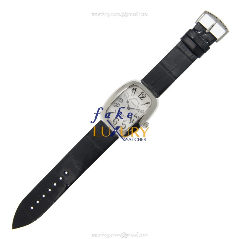 Franck Muller 3002 M QZ V AC Galet Replica Watch With Quartz Movement, Silver Dial, Steel Case - Image 2
