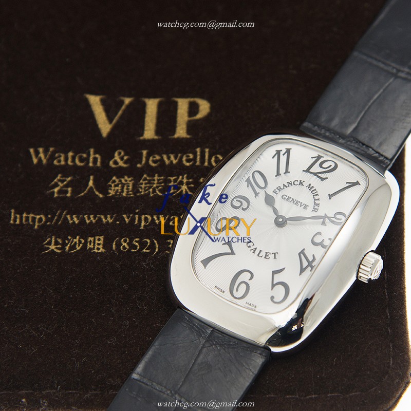 Franck Muller 3002 M QZ V AC Galet Replica Watch With Quartz Movement, Silver Dial, Steel Case - Image 5