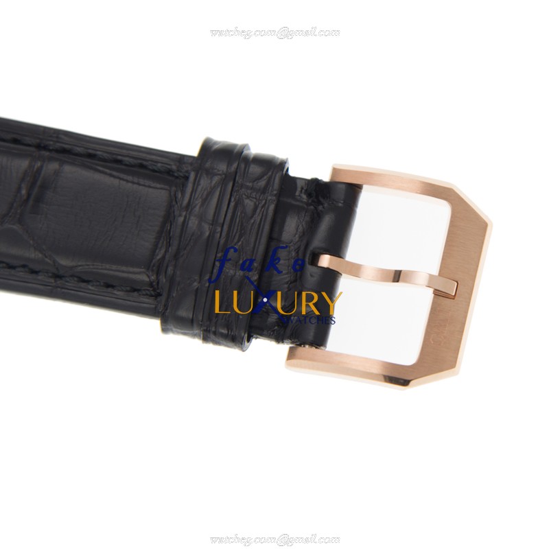 IWC Portuguese IW371215 Automatic 18kt Rose Gold Blue Dial Alligator Strap Replica Watch - Image 4