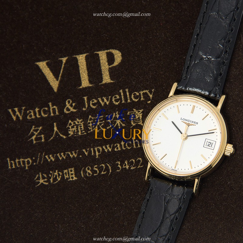 Longines L4.319.2.12.2 Replica Watch - Quartz Gold-Plated & Stainless Steel - Case Material: Steel - Image 5