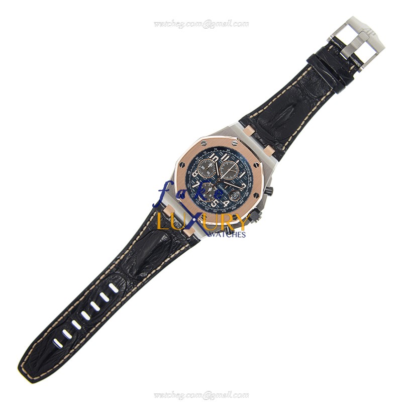 Audemars Piguet Royal Oak Offshore 26471SR.OO.D101CR.01 Replica Watch Blue Dial Rose Gold Steel - Image 2