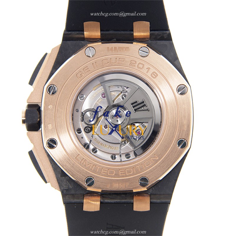 Audemars Piguet 26406FR.OO.A002CA.01 - Replica Watch - Forged Carbon & Pink Gold - 44mm - Automatic - Image 3