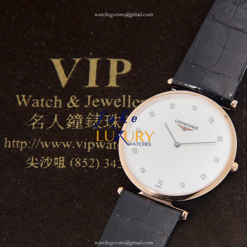 Longines La Grande L4.709.1.97.2 Replica Watch, 33mm Quartz, 18kt Rose Gold Case, White Dial - Image 5