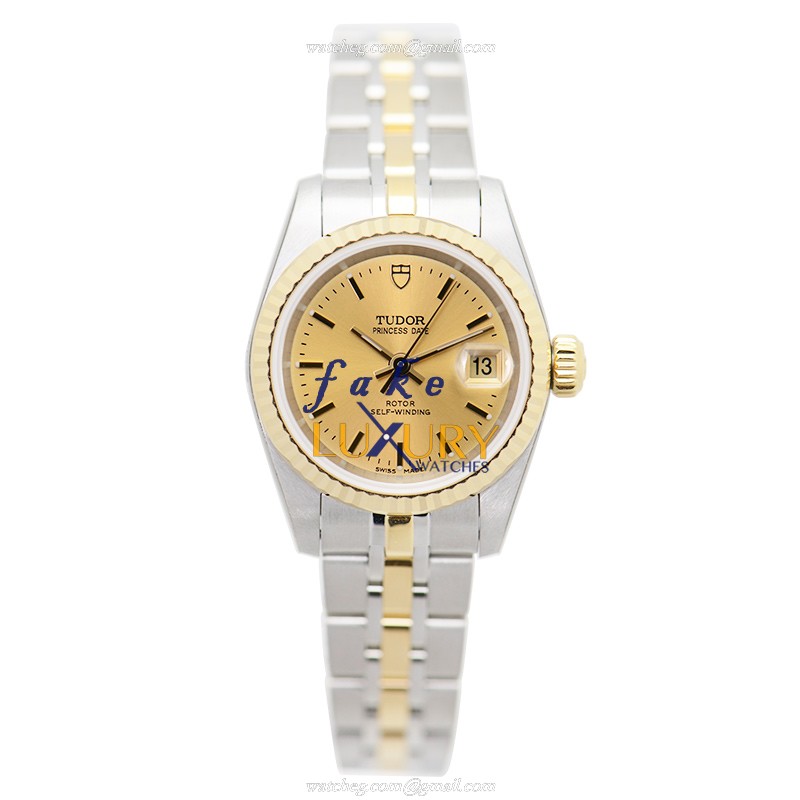 Tudor 92413-62433-CH PRINCESS DATE Auto 18K Gold Steel Watch, Clone Luxury Brand - Image 2