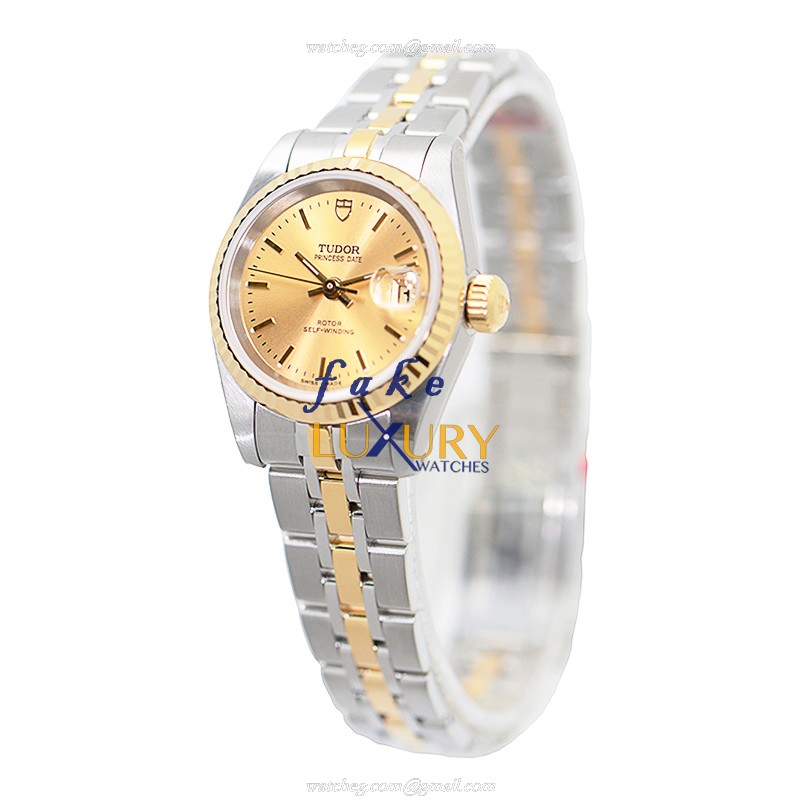 Tudor 92413-62433-CH PRINCESS DATE Auto 18K Gold Steel Watch, Clone Luxury Brand - Image 3