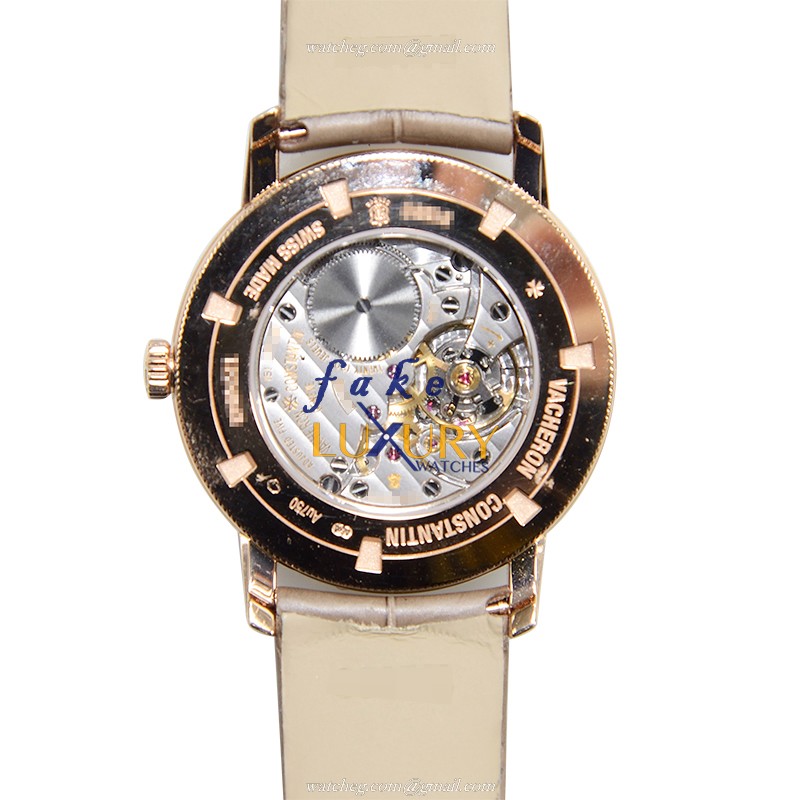 Vacheron Constantin 81590/000R-9847 Traditionnelle Replica Watch, Manual Wind, White Dial, Rose - Image 3