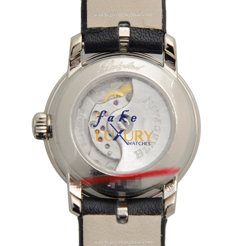 Blancpain 0063D-1954-63A Ladybird Silver Dial | White Gold Diamond | Automatic | Alligator Strap - Image 3